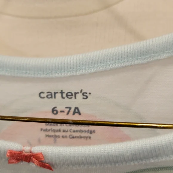 🧡🩵EUC~ TWO CARTER'S GIRLS NIGHTGOWNS (2) - Picture 6 of 13
